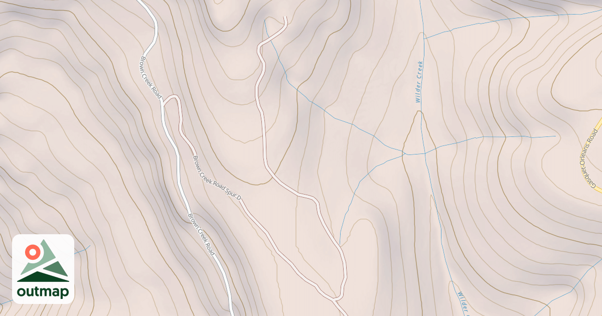 Map of BROWN CREEK