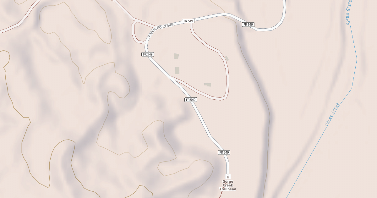 Map preview of GORGE CREEK CAMPGROUND