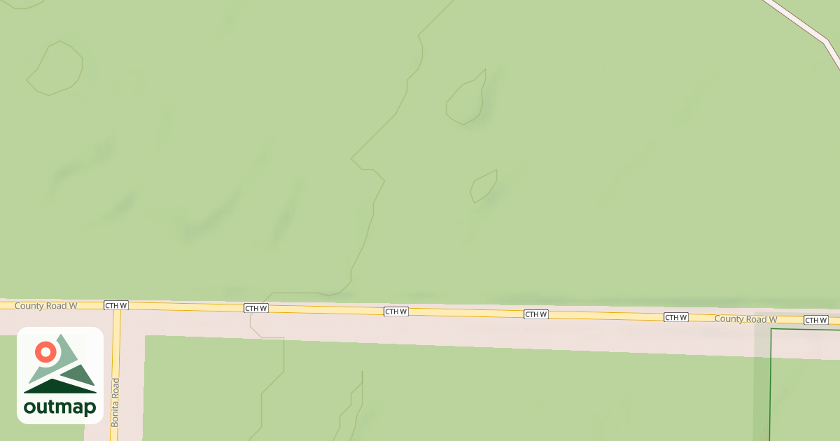 Map of COUNTY W SPUR