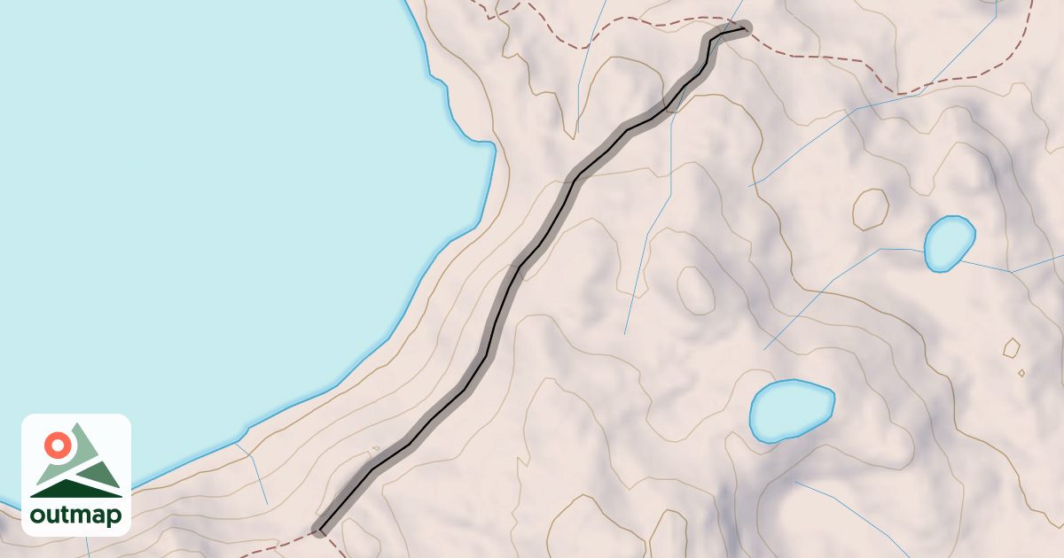 Map of Bear Lakes Loop
