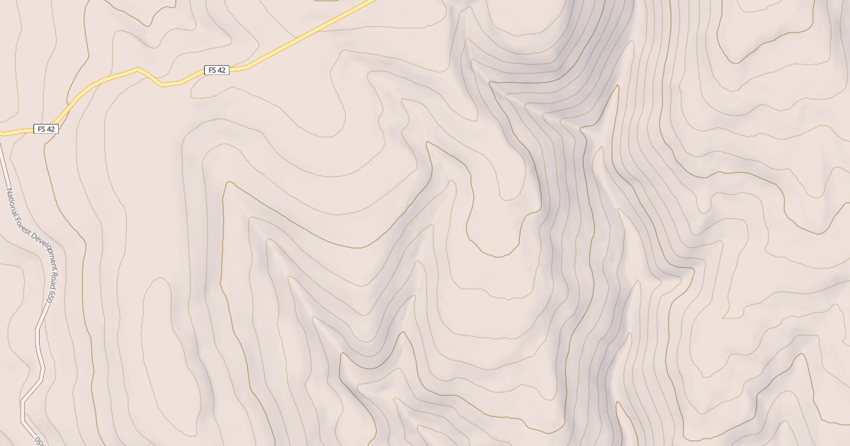 Map preview of USFS Motor Vehicle Use Map Roads {671A22EA-9531-46BF-898A-5862396C7B5C}