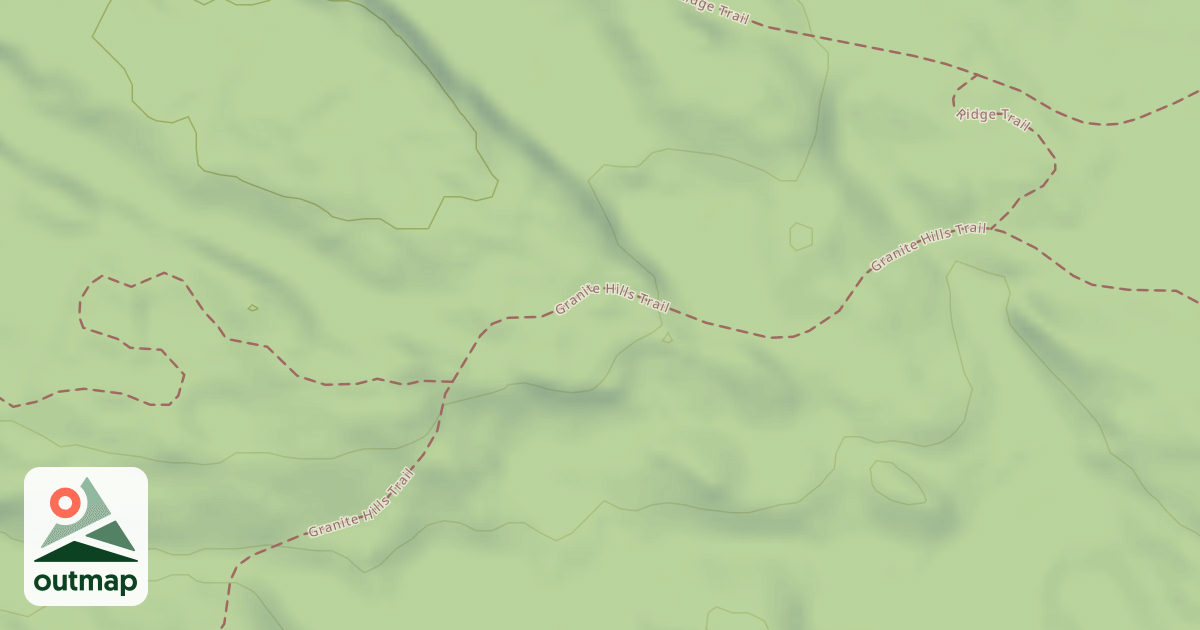 Map of Granite Hills Trail (Upper Loop)