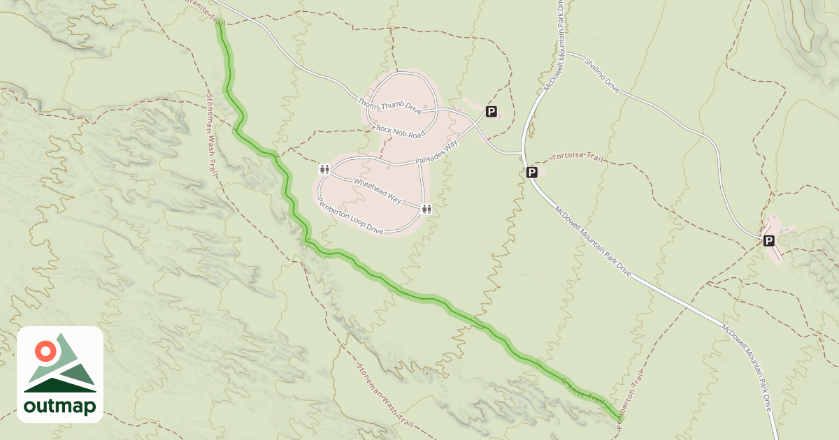 Map of Granite Trail