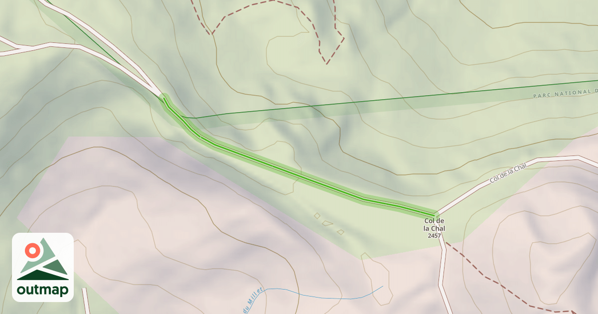 Map of Col de la Chal