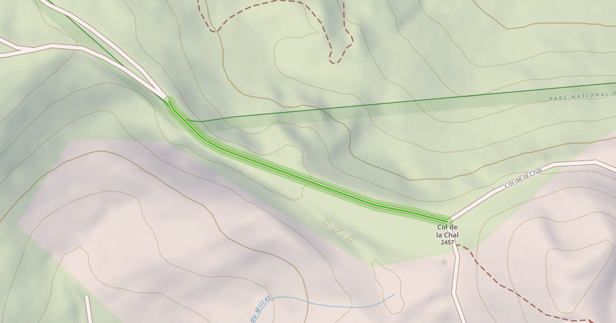 Map preview of Col de la Chal
