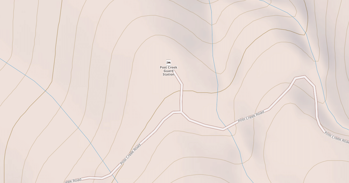 Map preview of POST CREEK STATION