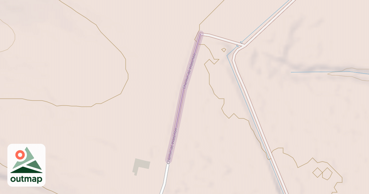 Map of Chemin de Waterloo