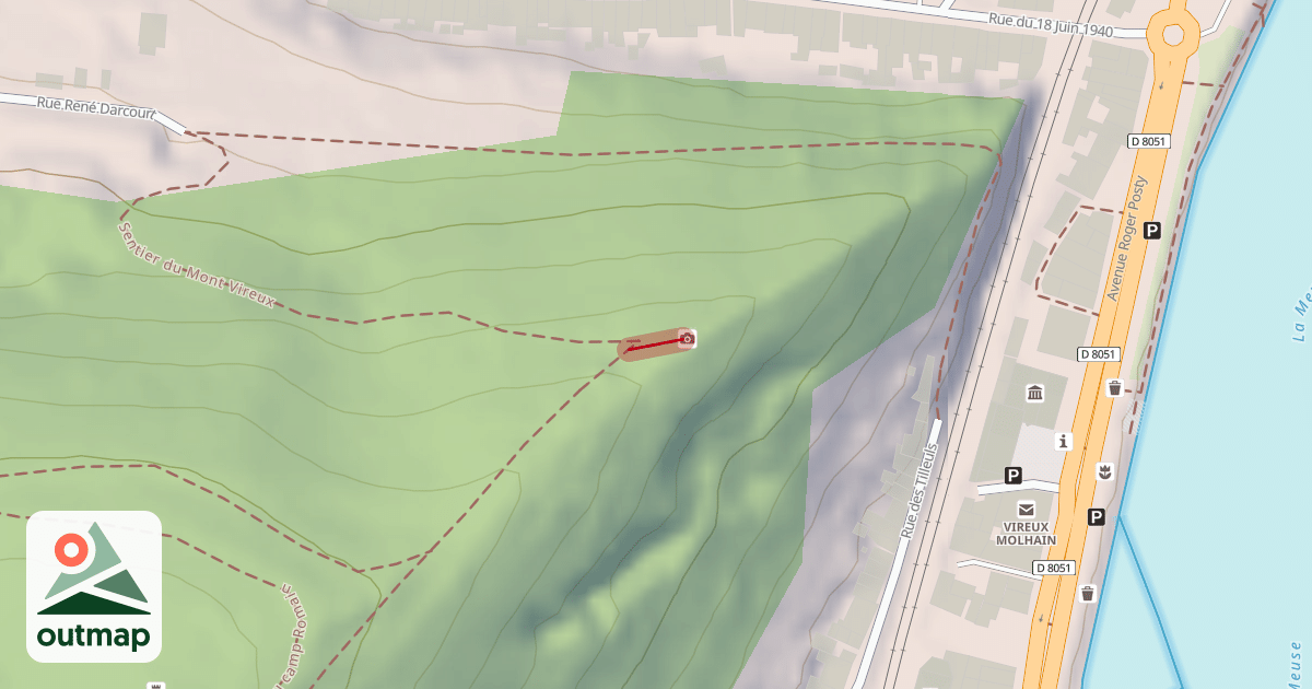 Map of Vers point de vue