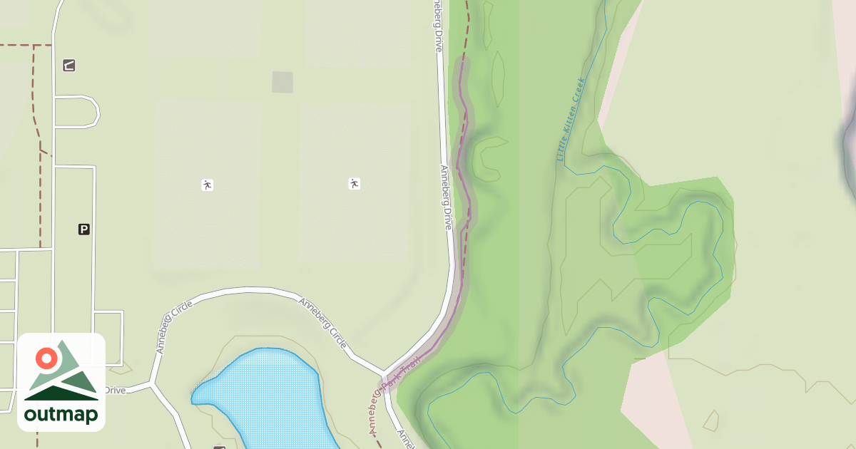 Map of Anneberg Park Trail