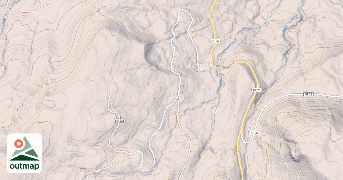 Map of CABIN CREEK