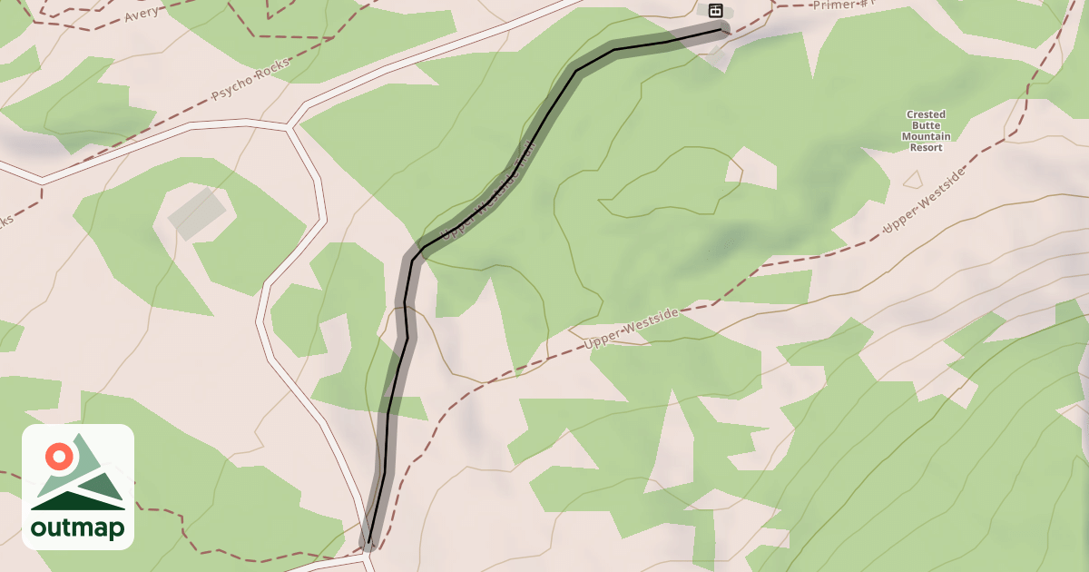 Map of Upper Westside Trail
