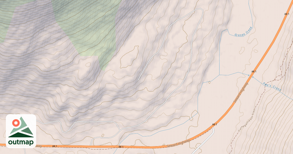Map of POWERLINE RD