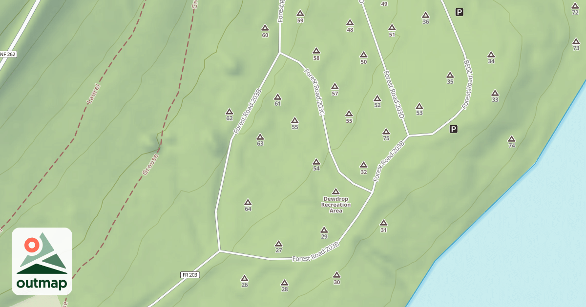 Map of DEWDROP - B
