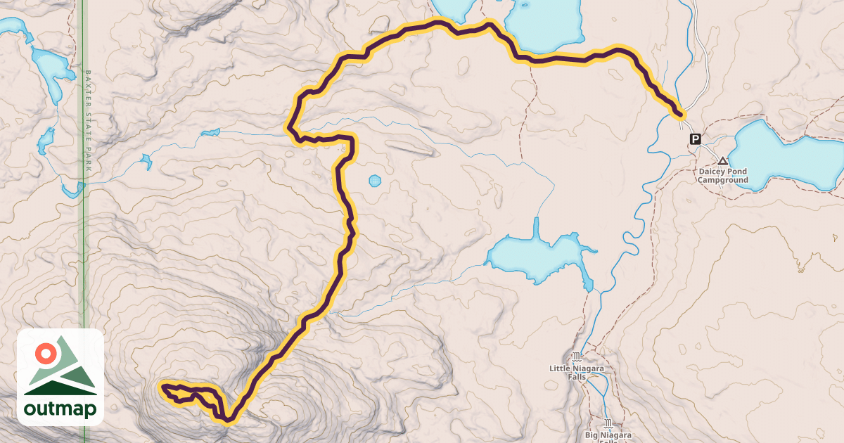 Map of Sentinel Mountain Trail