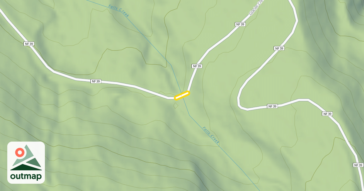 Map of Glacier Creek Road
