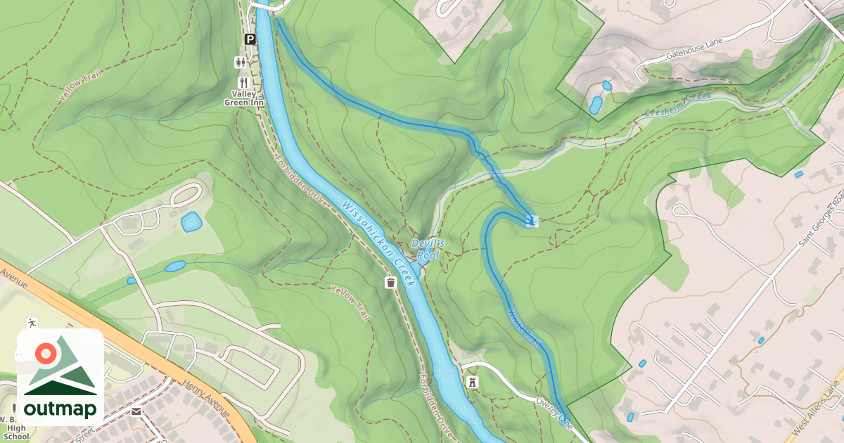 Map of White Trail