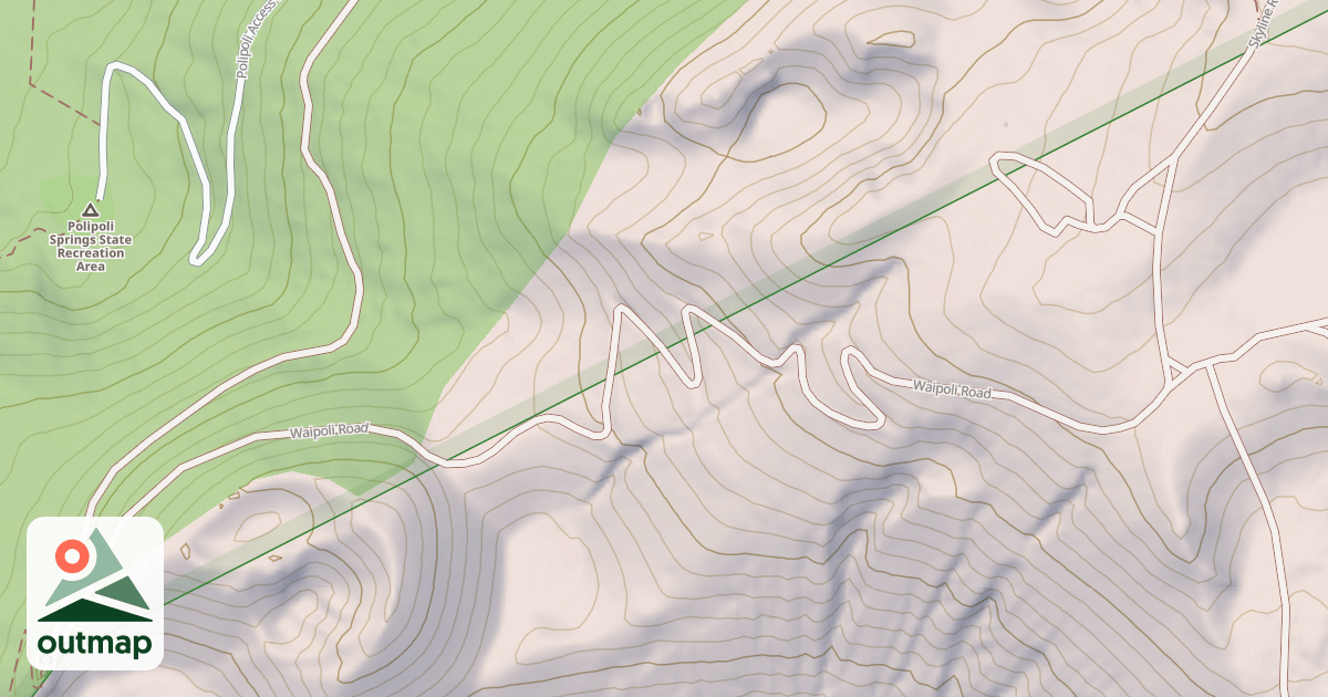 Map of Skyline Road