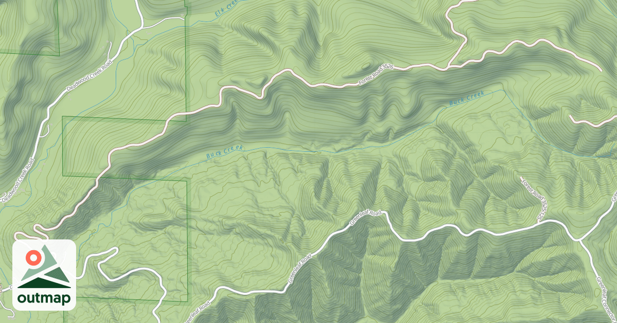 Map of BUCK CREEK