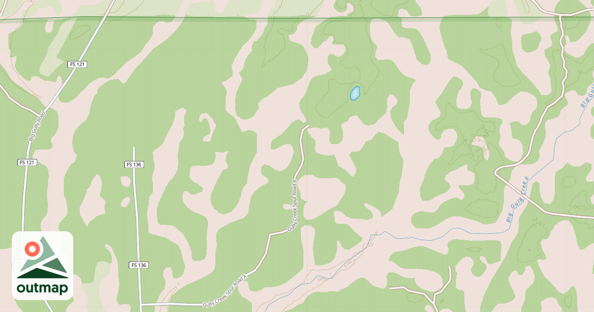 Map of GULLY CREEK SPUR A