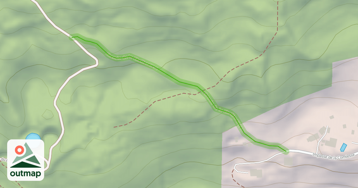 Map of Chemin de la Chaffardière