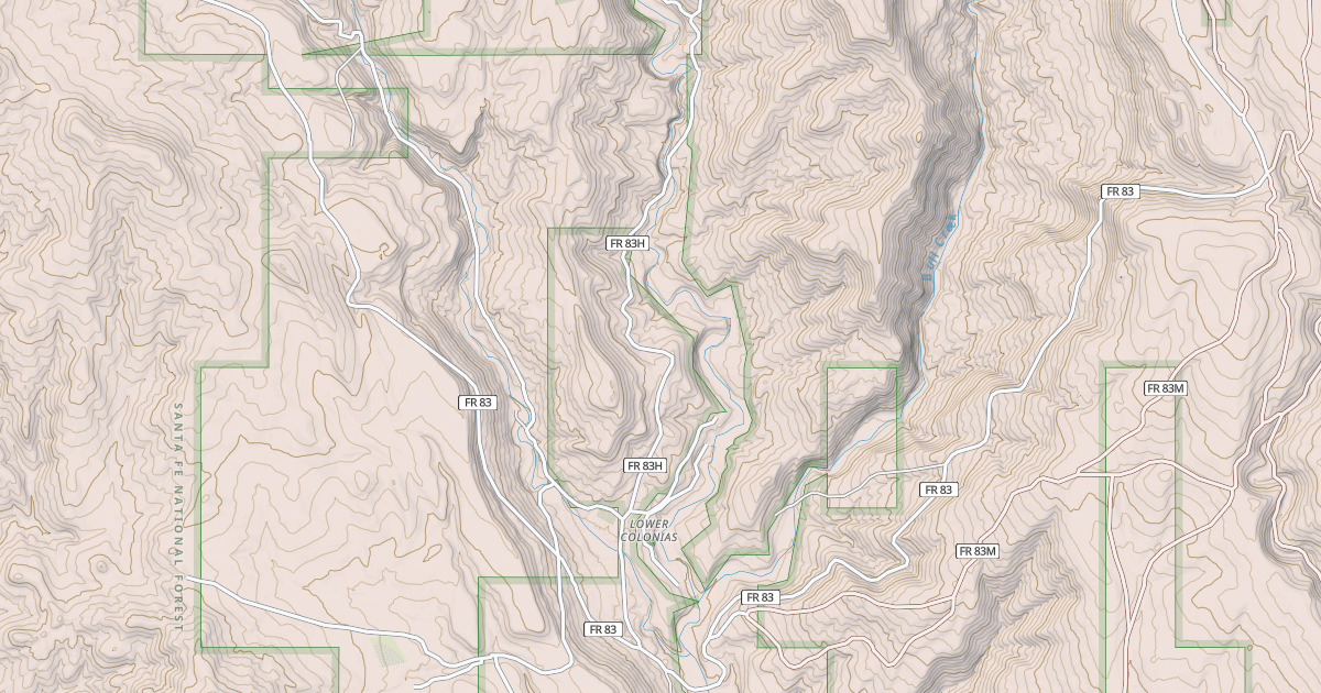 Map preview of USFS Motor Vehicle Use Map Roads {CB570CF1-6F8A-408A-B8F4-D2E6D53E6880}