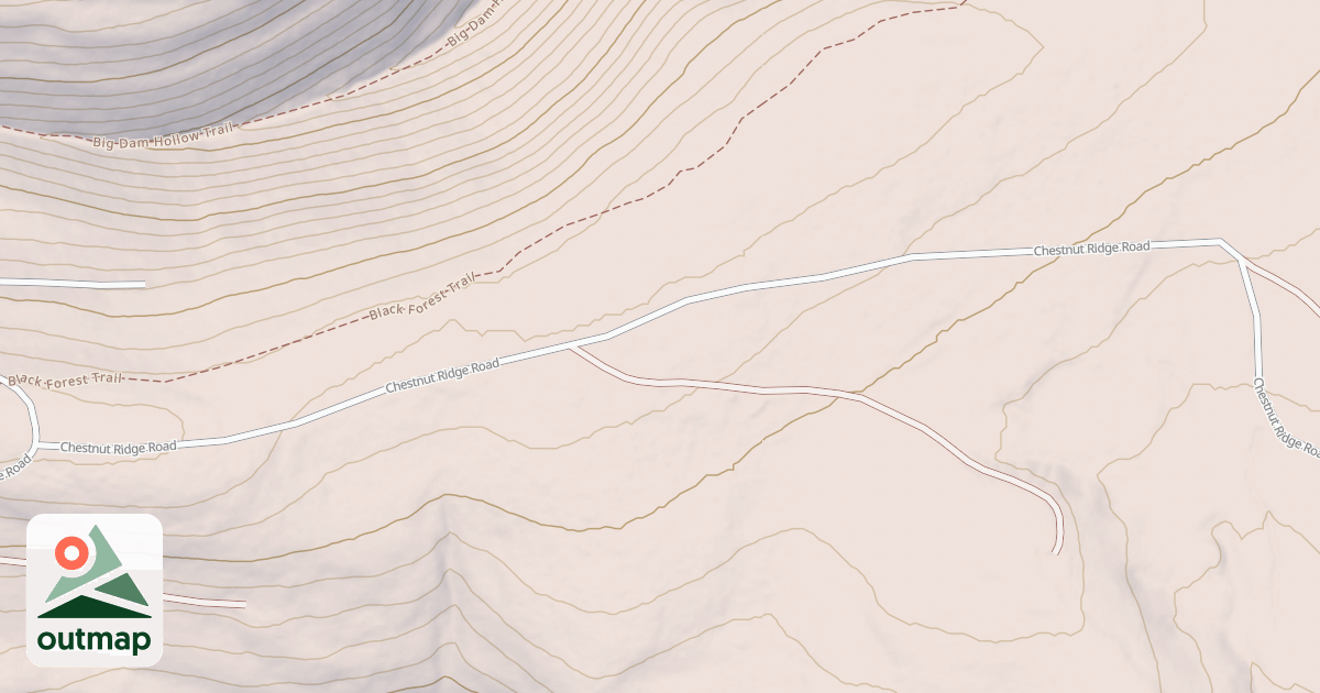 Map of Coudy Pike Snowmobile Trails