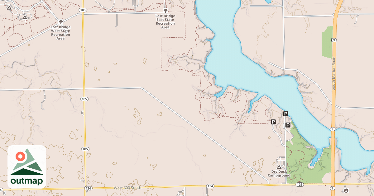 Map of Salamonie Snowmobile Trail