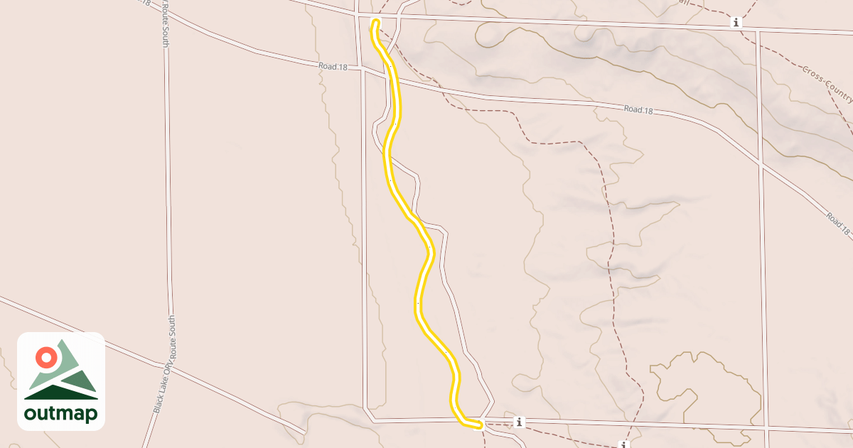 Map of Cross-Country Ski Trail