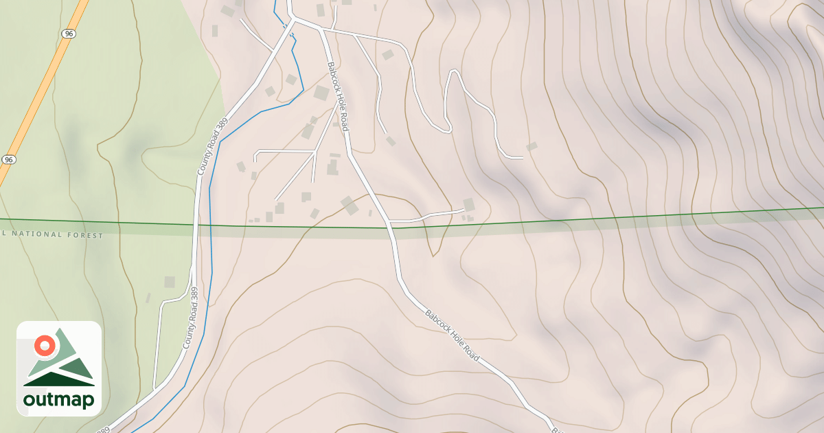 Map of BABCOCK HOLE