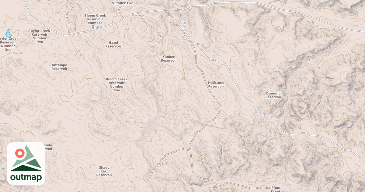 Map of MIDDLE PLUM CR