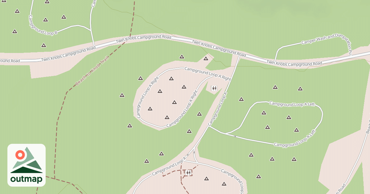 Map of SITE 2-CAVE RUN