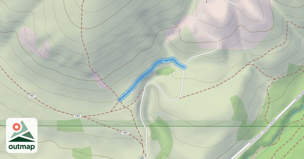 Map of Skyline Trail West