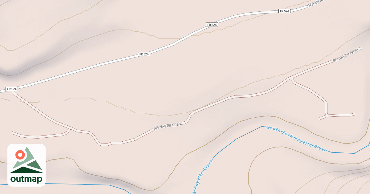Map of BORROW PIT ROAD