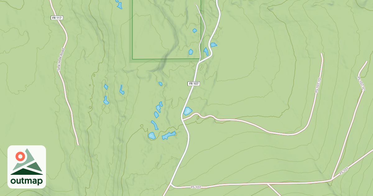 Map of EAST FORK