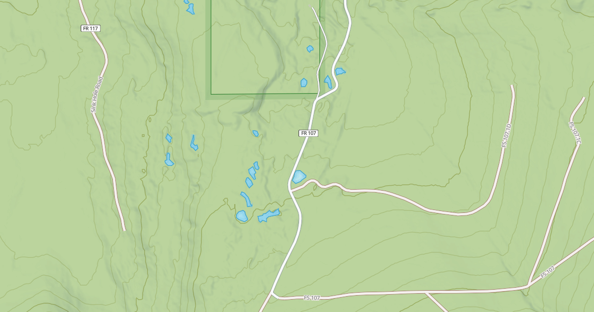 Map preview of EAST FORK