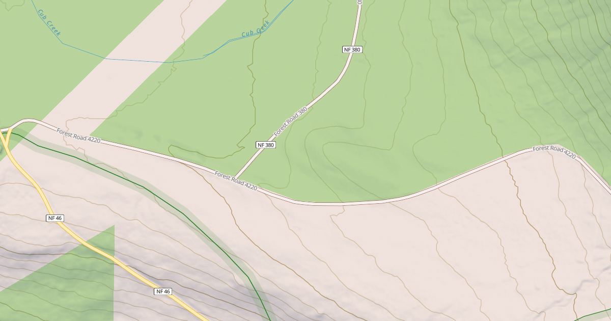 Map preview of SKYLINE RD/OLALLIE LAKE N.S.A.