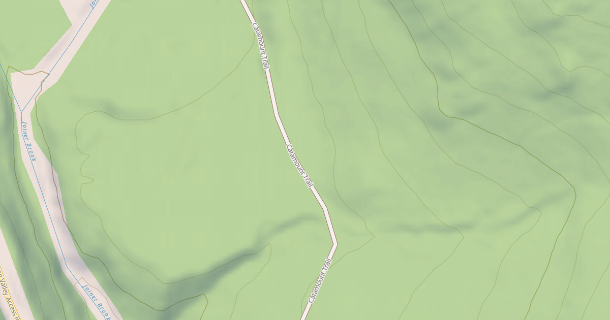 Map preview of Catamount Trail