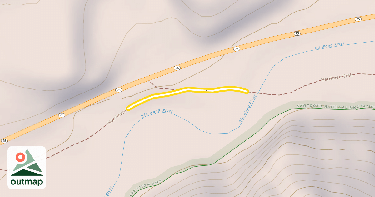 Map of Harriman Trail
