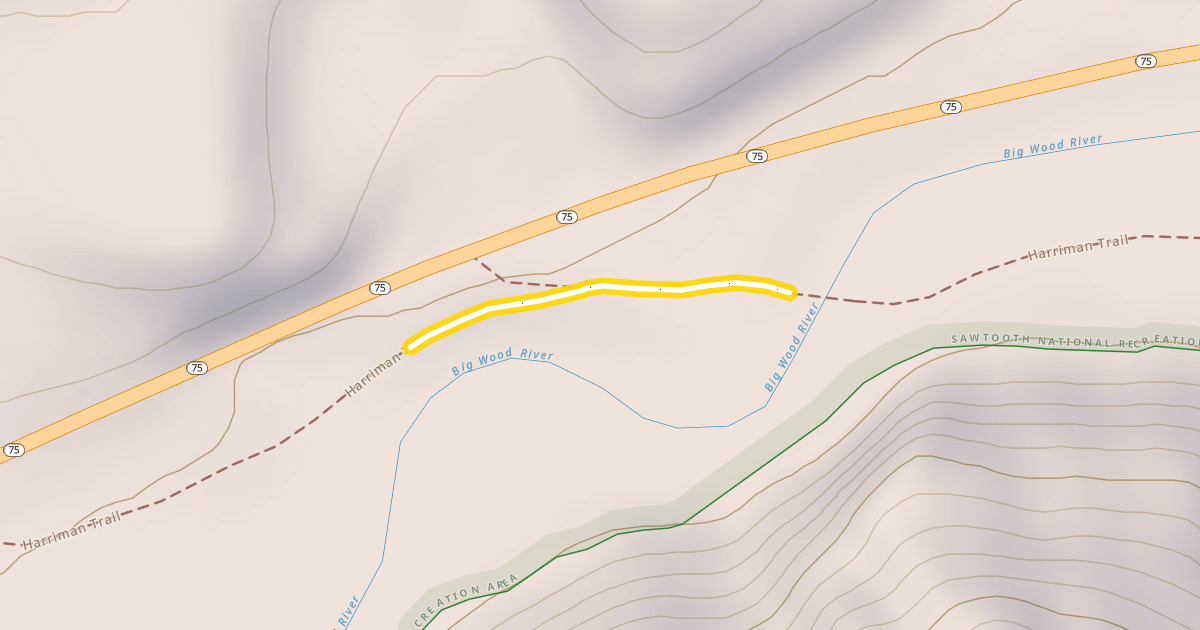 Map preview of Harriman Trail