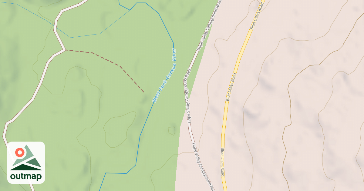 Map of HOPE VALLEY TURNOUT