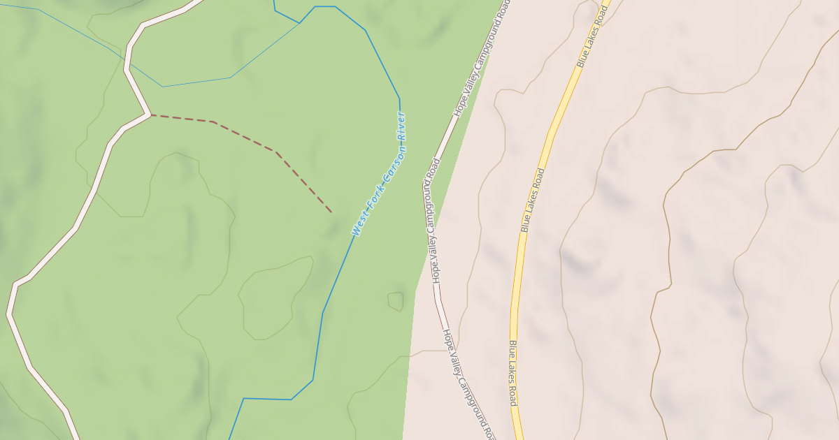 Map preview of HOPE VALLEY TURNOUT