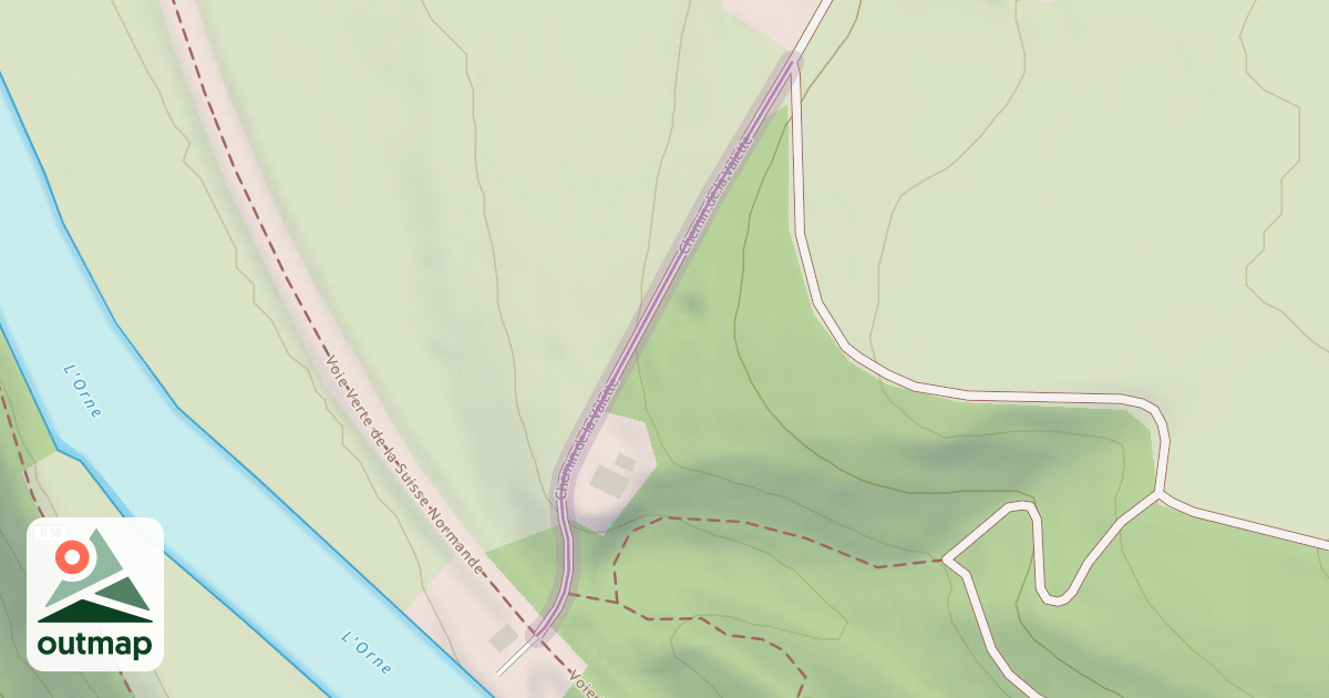 Map of Chemin de la Valette