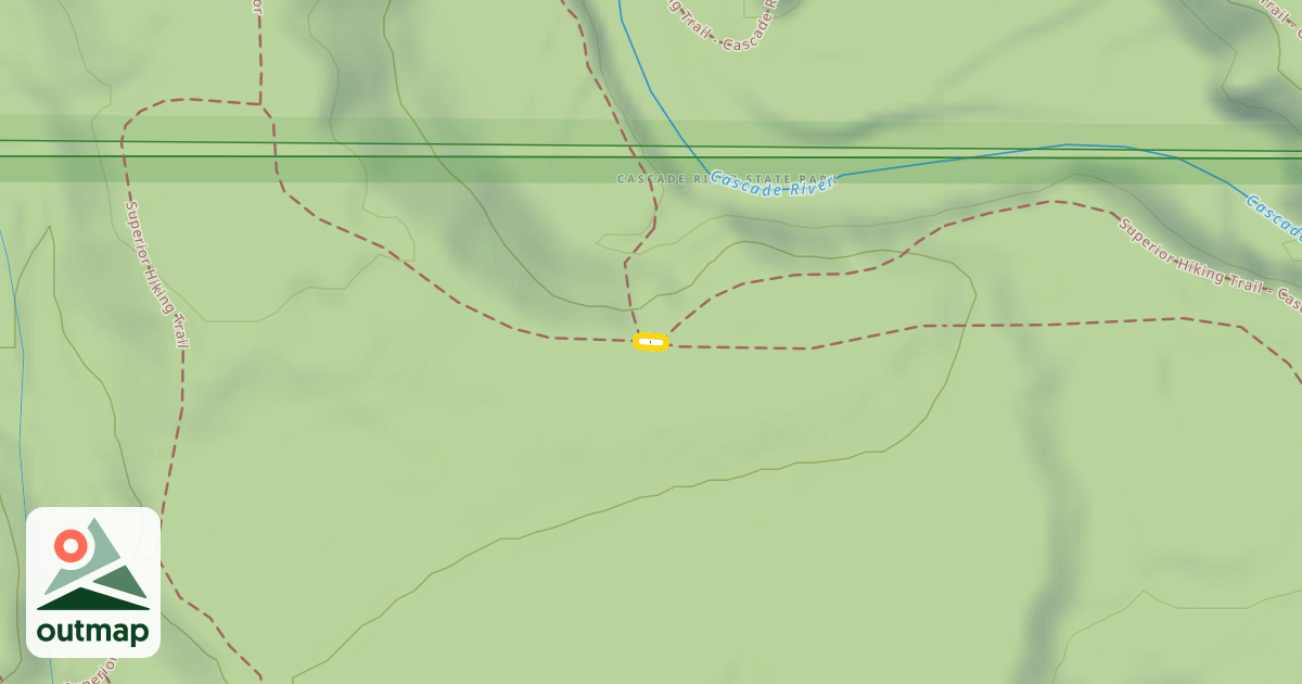 Map of Superior Hiking Trail - Cascade River Loop