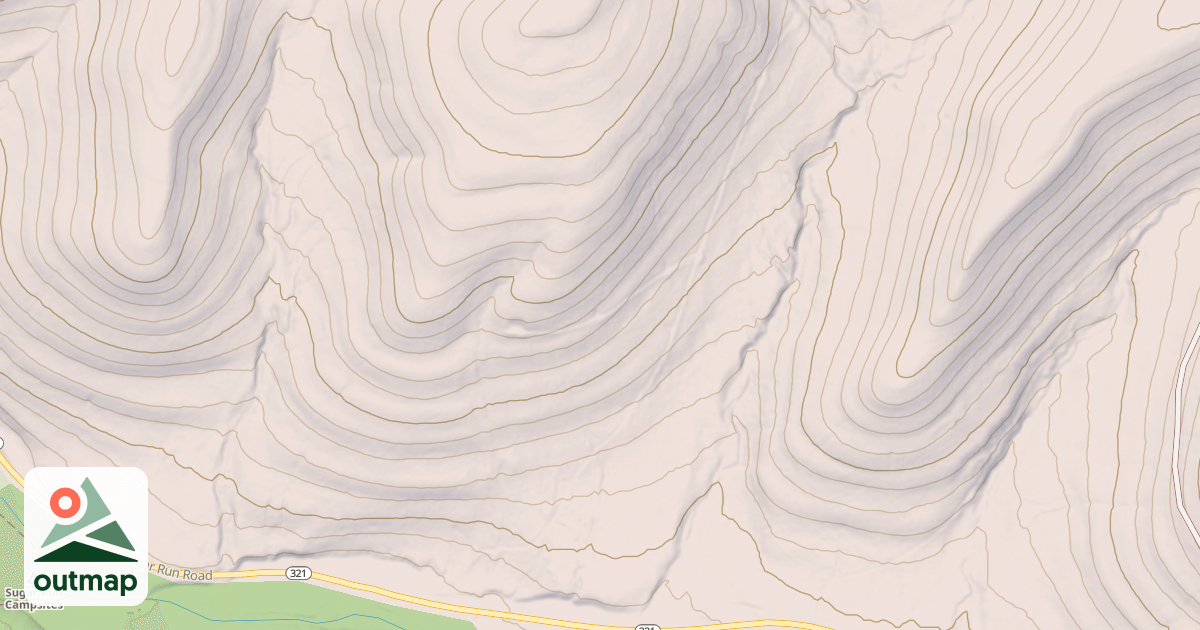 Map of SUGAR RUN