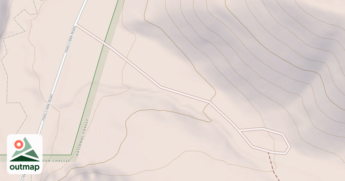Map of CAVE GULCH