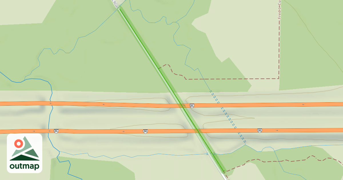 Map of Fred J. Cusimano Westside Overland Trail