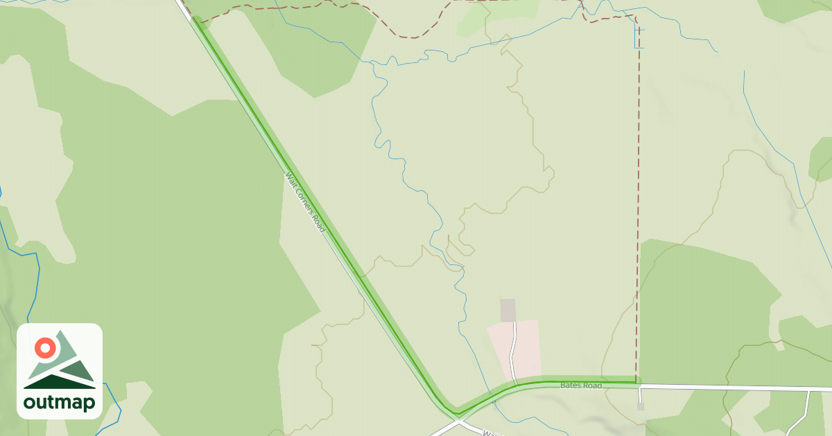 Map of Fred J. Cusimano Westside Overland Trail