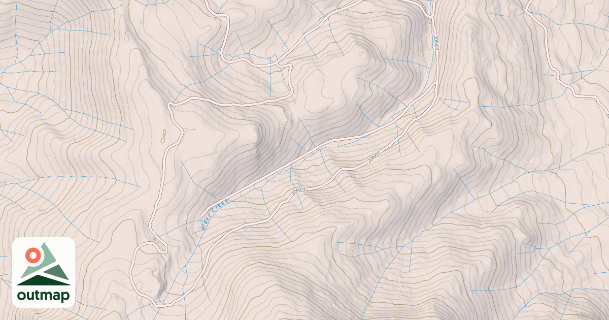 Map of ALDER SPUR