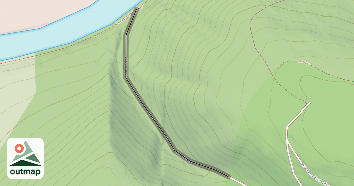 Map of Piste d'accès