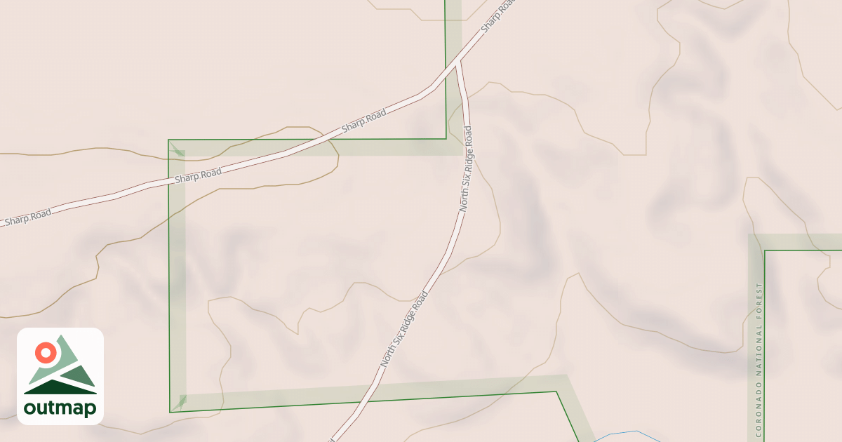 Map of NORTH SIX RIDGE